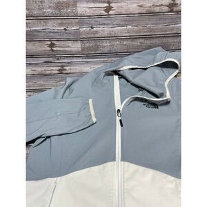 The North Face Women's‎ Full Zip Jacket Gray White L See Description